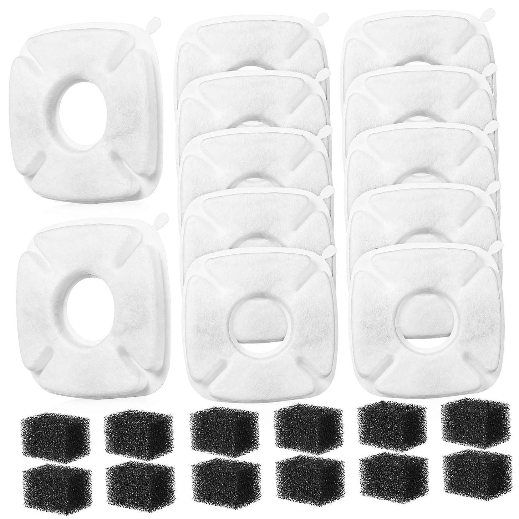 12-Pack Pet Water Fountain Filters for Cats and Dogs, Efficient Filtration Compatible with Various Brands, Removes Odors and Ensures Clean Water