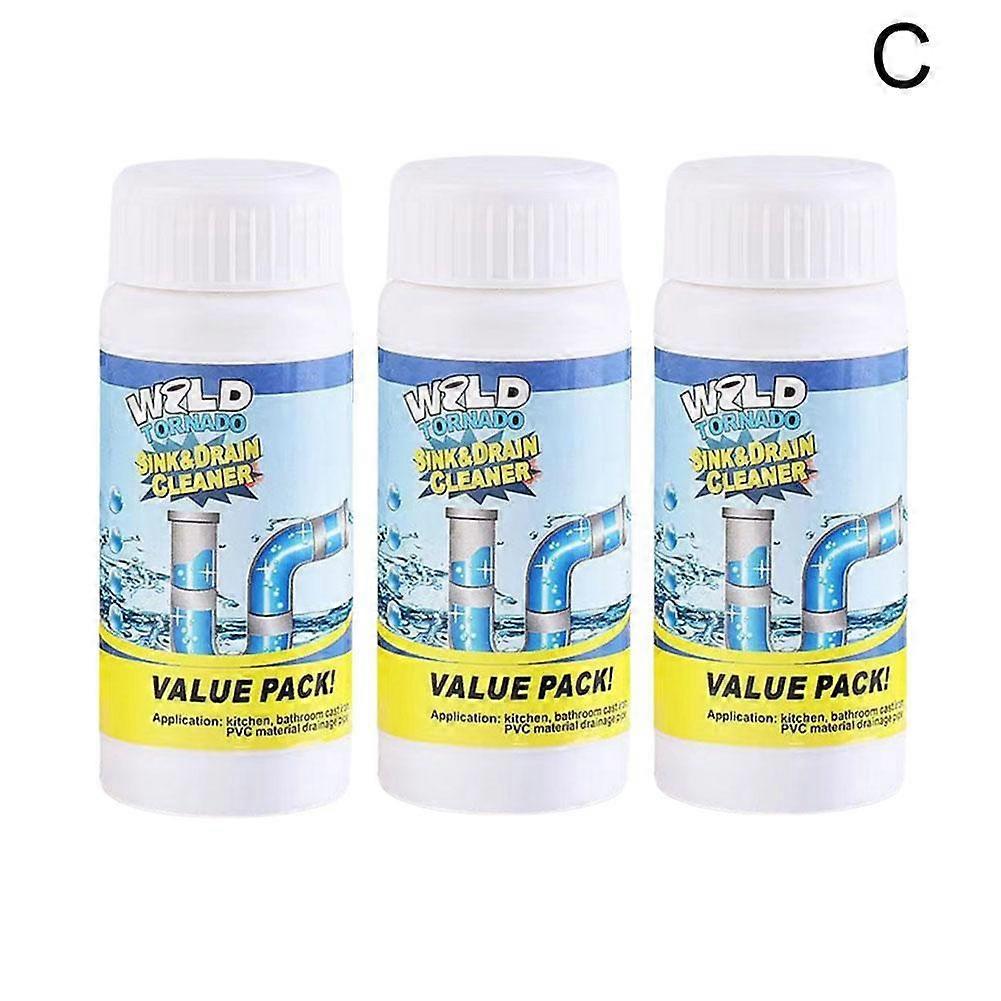 Super Clog Remover Powerful Drain Cleaner Dissolves Grease Hair Paper Soap Scum Safe For Pipes Septic System Non Corrosive High Density Formula