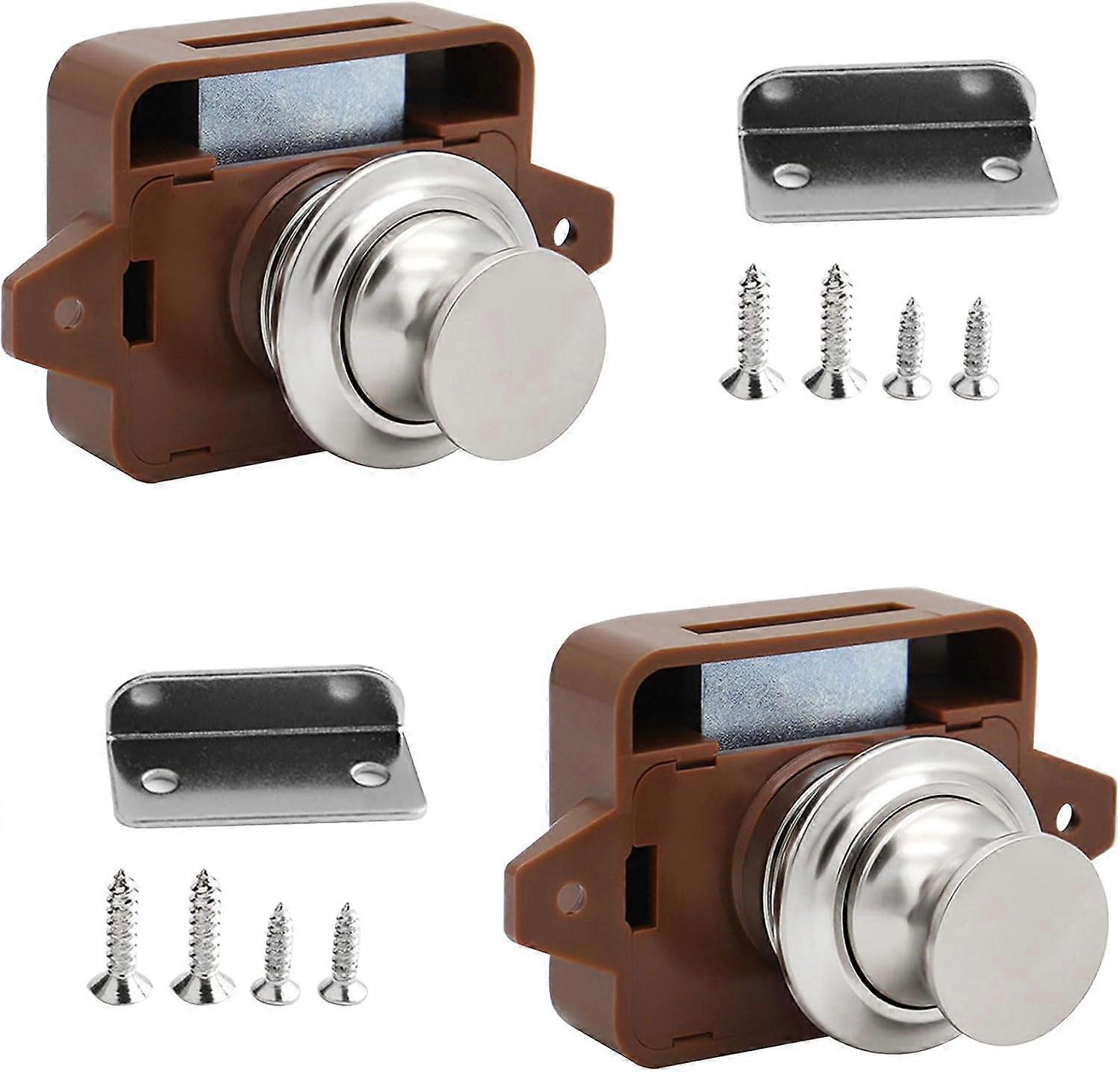 Push Button Catch 2 Pieces Push Button Latch Keyless Push Lock Push
