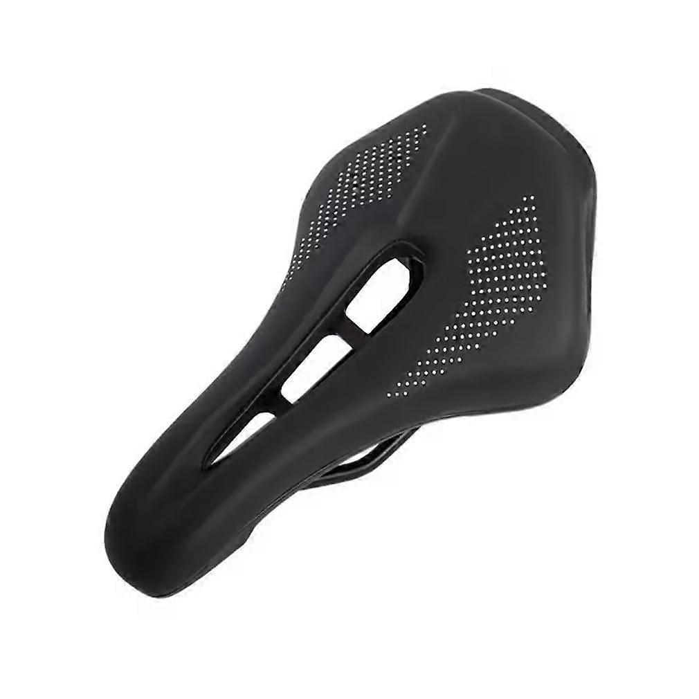 Bicycle Saddle Mountain Bike Style Soft Memory Foam Double Layer Cushion Hollow Breathable Saddle Clamp Compatible