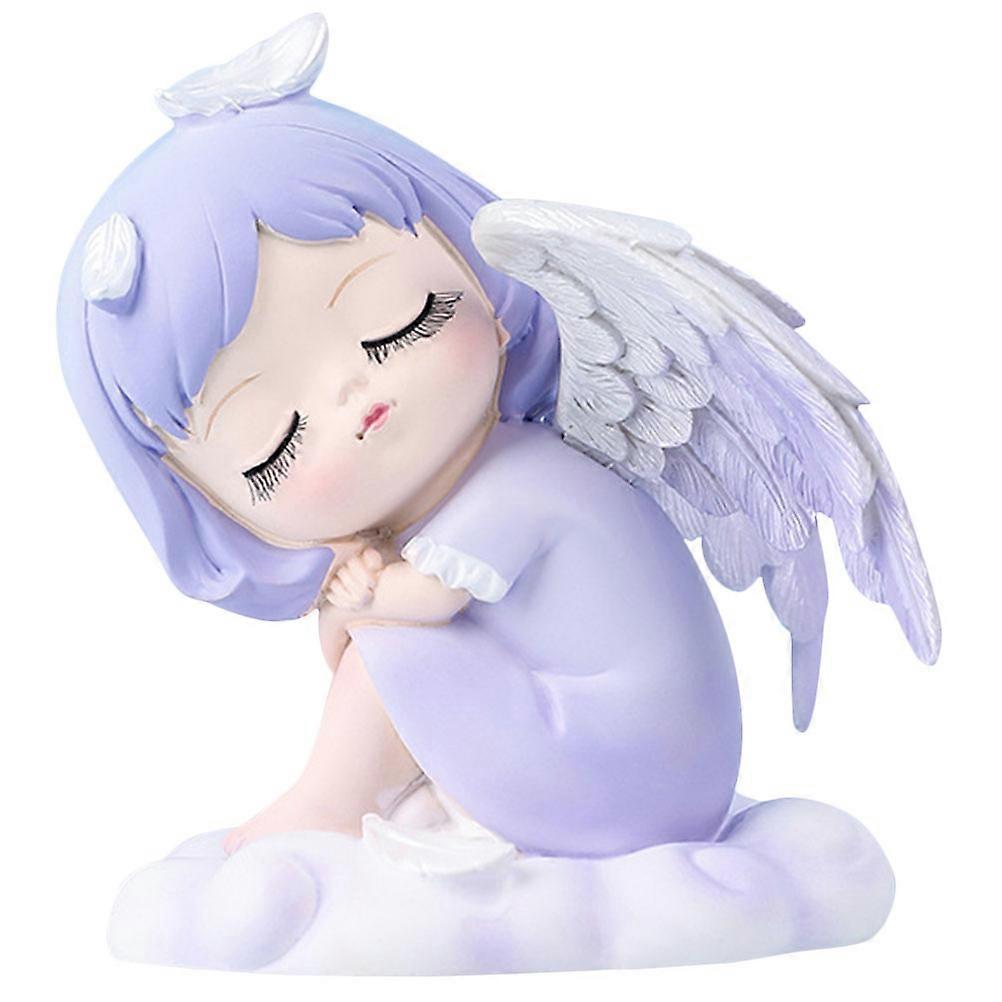 Chic Resin Angel Figurine for Home, Garden, and Desktop Decoration – Unique Ornament for Birthdays, Weddings, and Special Occasions