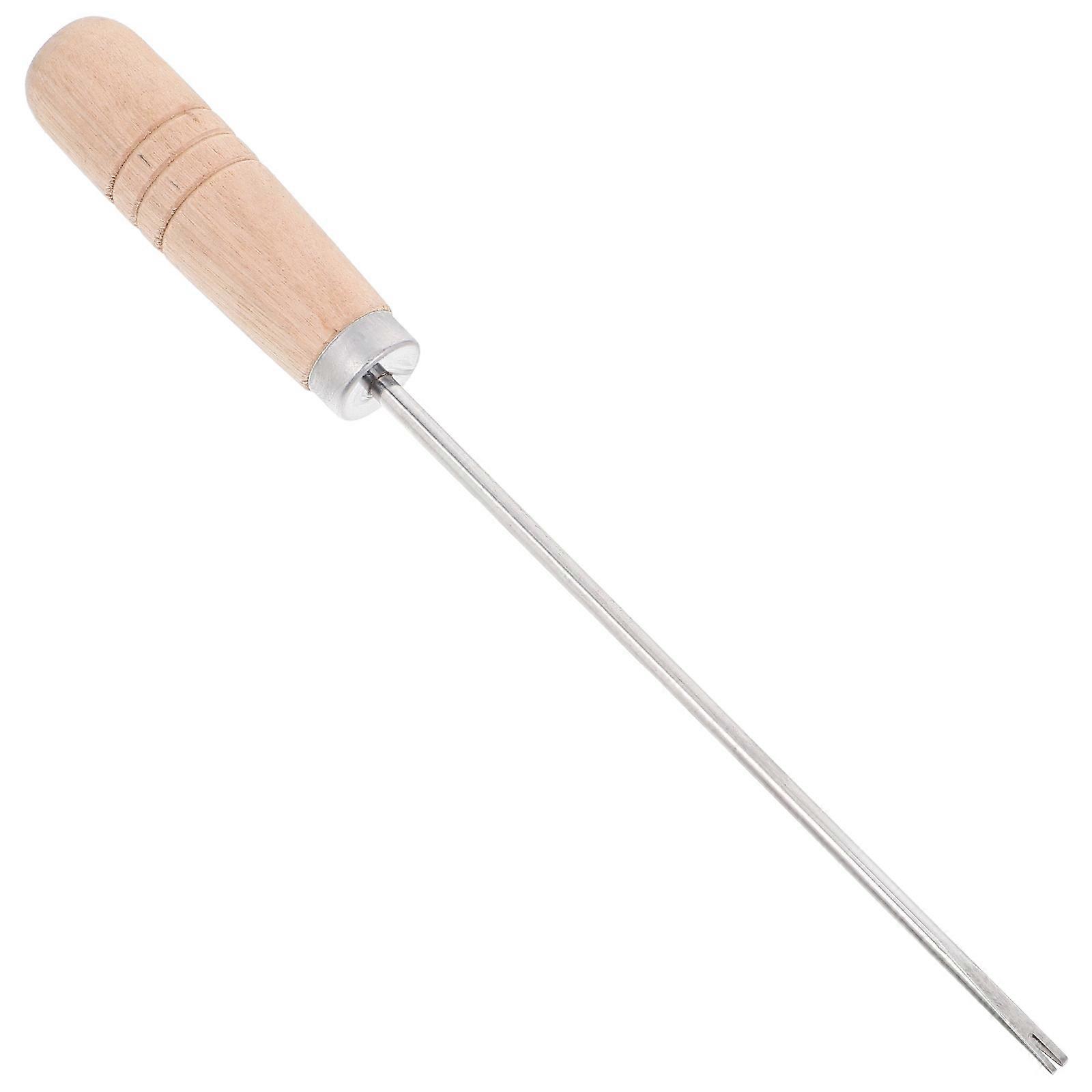 Handheld Cotton Tool Stuffed Doll Cotton Filling Tool Plush Toys Ergonomic Design Wood Stainless Steel Efficient Distribution 1Piece