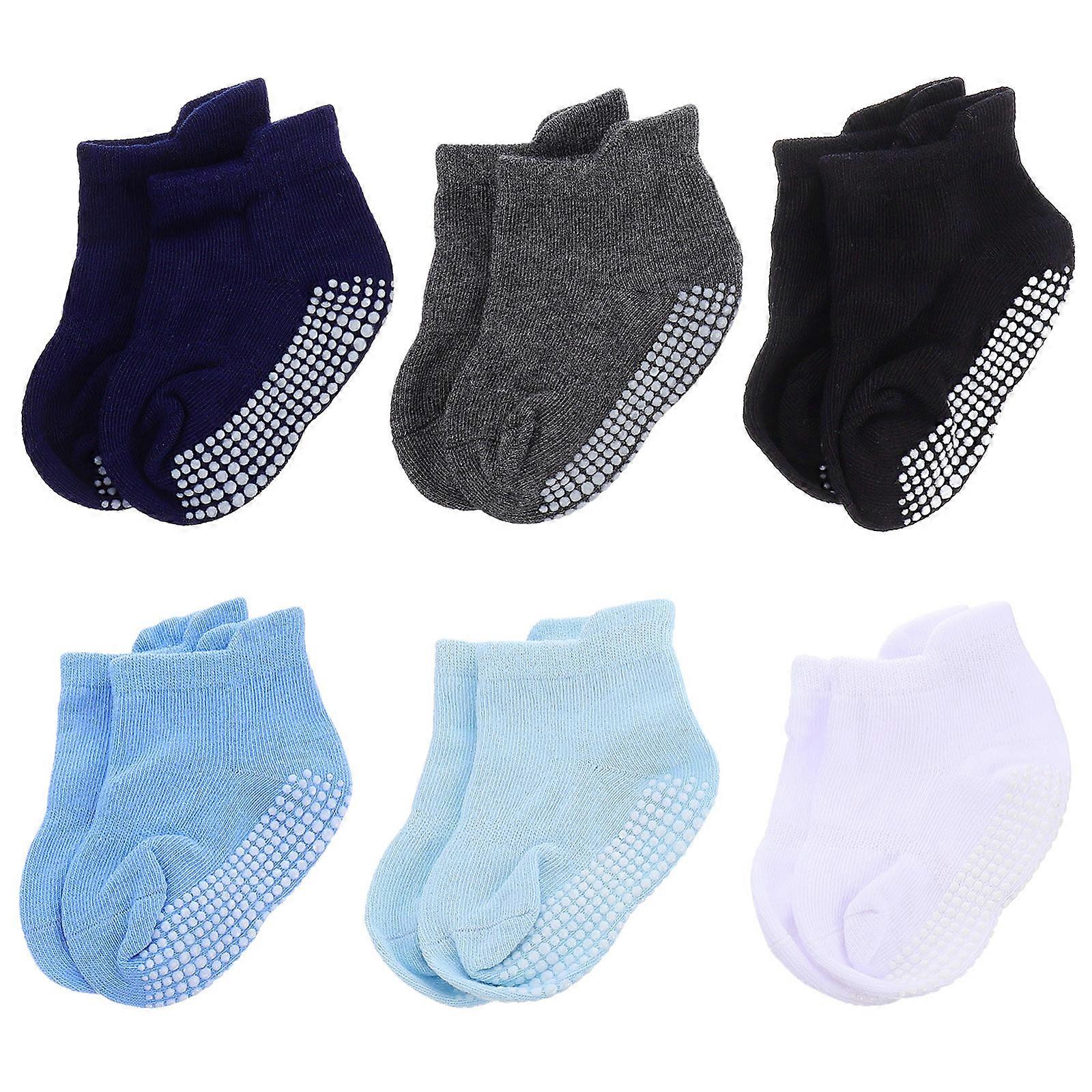 Cotton Sock for Infants Breathable and Stretchy Square Toe 6 Pairs