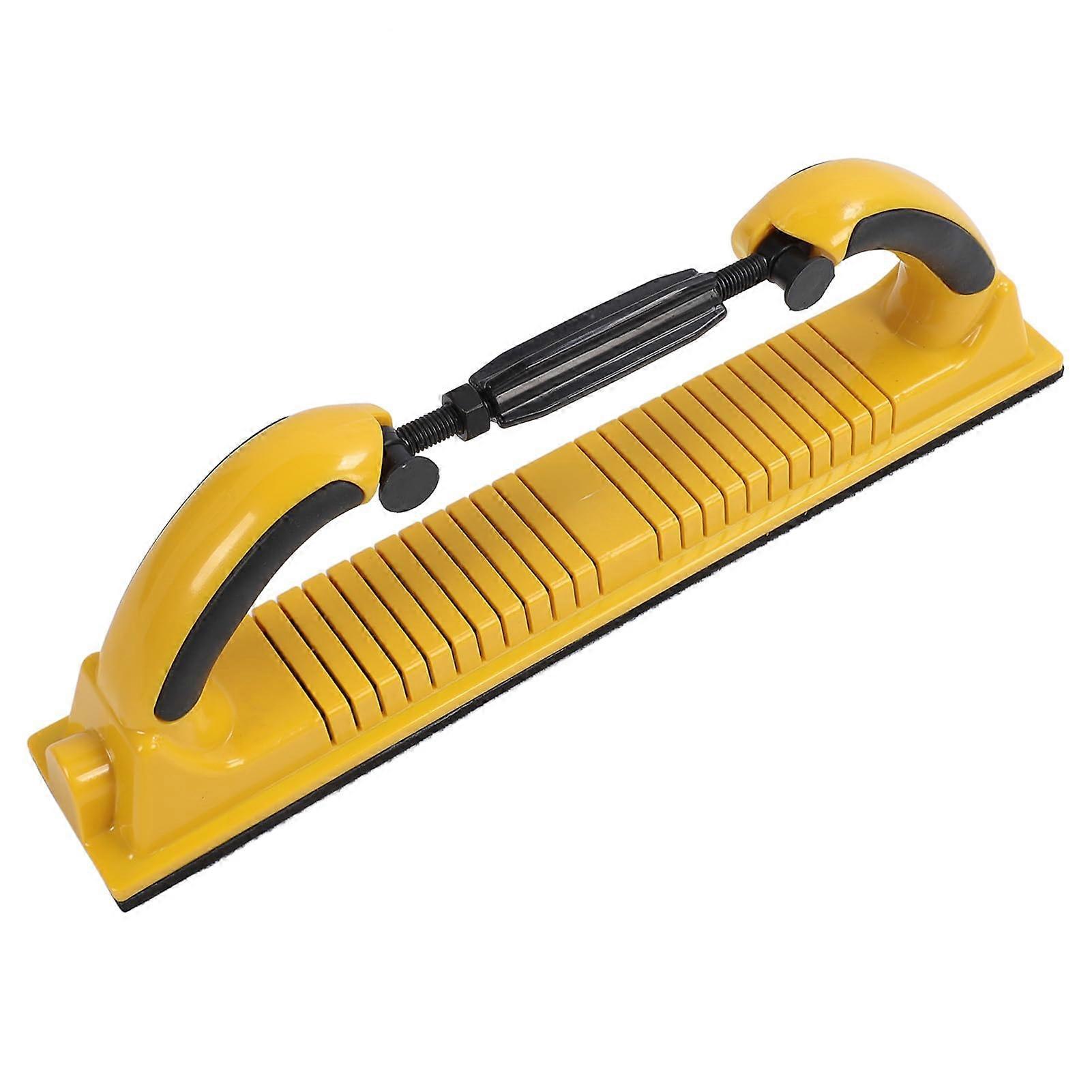 Longboard Hand Sanding File Block with Adjustable Radius, Velcro Backing, and Dust Extraction for Automotive Use