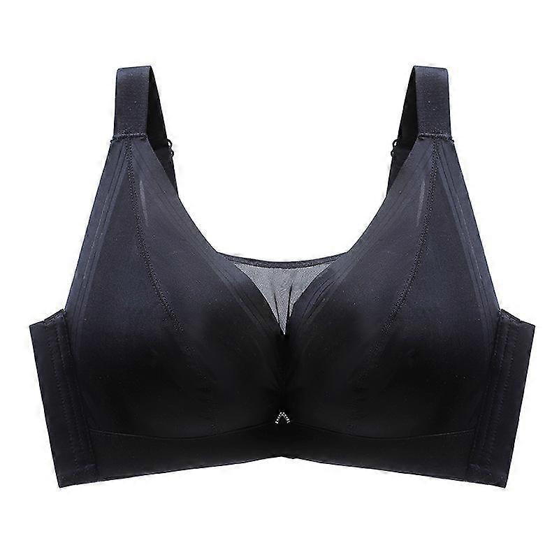 2025 New Anti-exposure Large Size Latex Breathable Underwear Large Size Full Cup Thin Push-up Bra