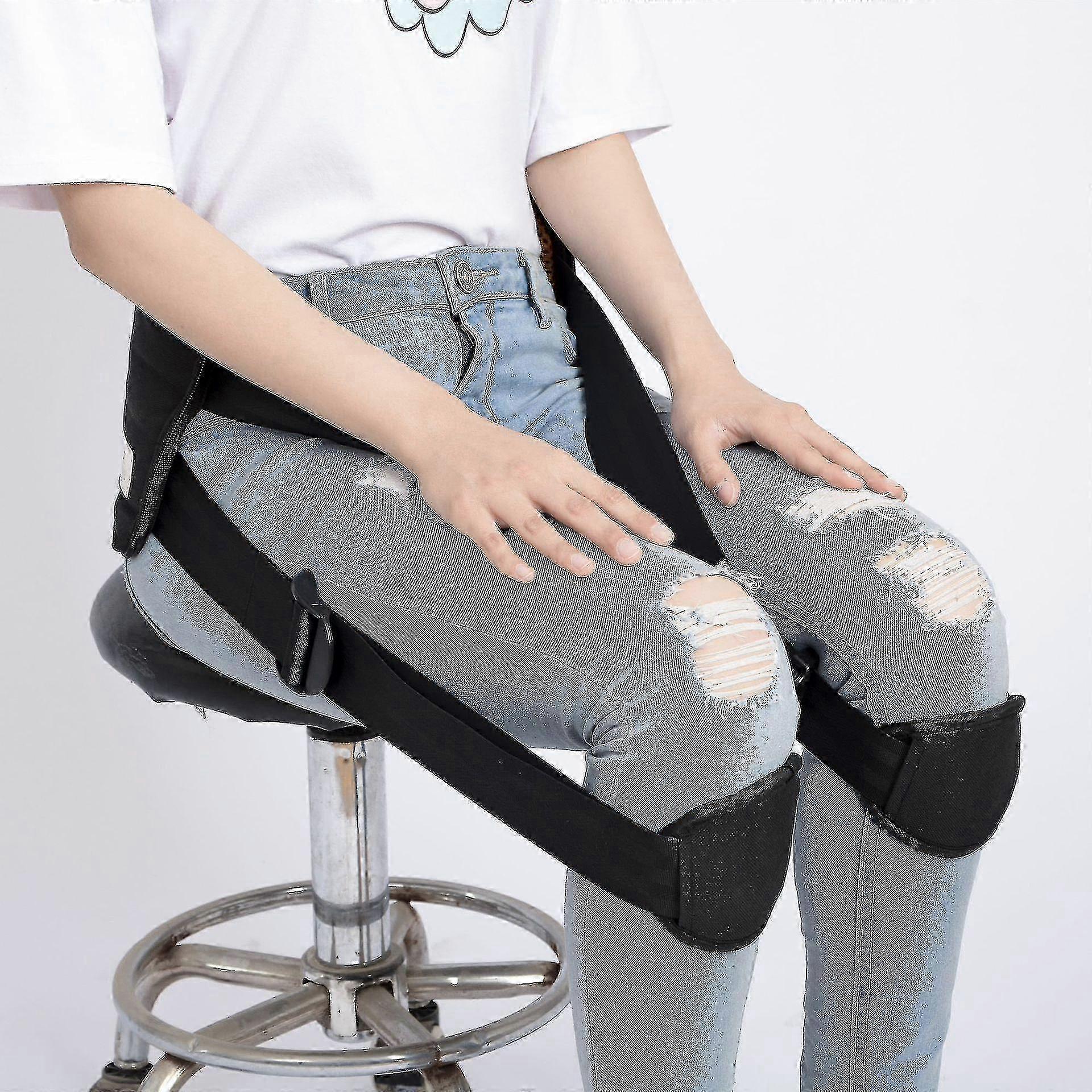 Correct Back Posture While Sitting - Lumbar Support, Adjustable Straps for Comfort