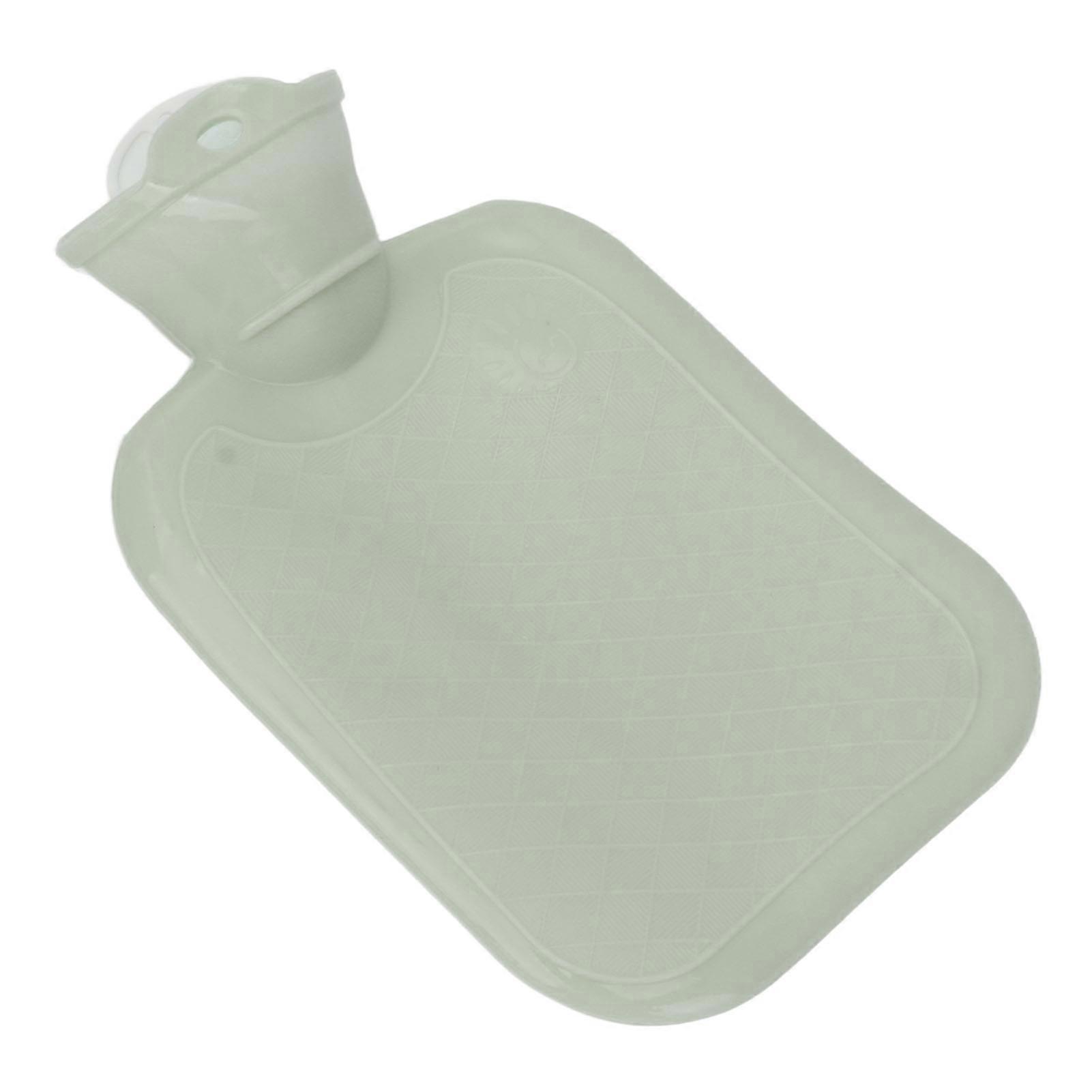 500ML Hot Water Bag Thicken Soft PVC Pressure Resistant Explosion Proof Portable Warm Water Bottle for Hand Back Neck Green