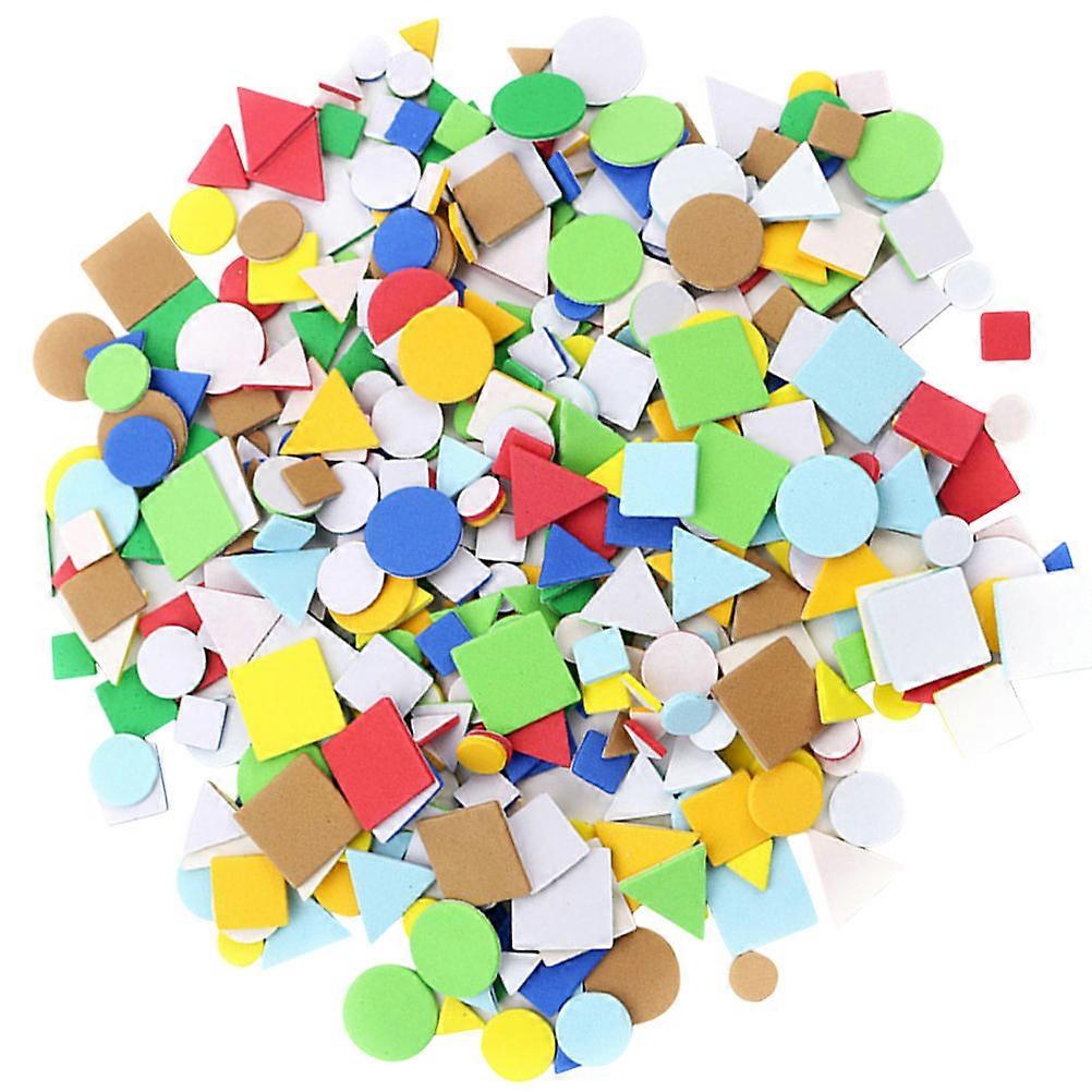 Self Adhesive Geometric Foam Stickers Mixed Decorative Shapes for Crafts DIY Art Projects Home Decoration Smooth Surfaces