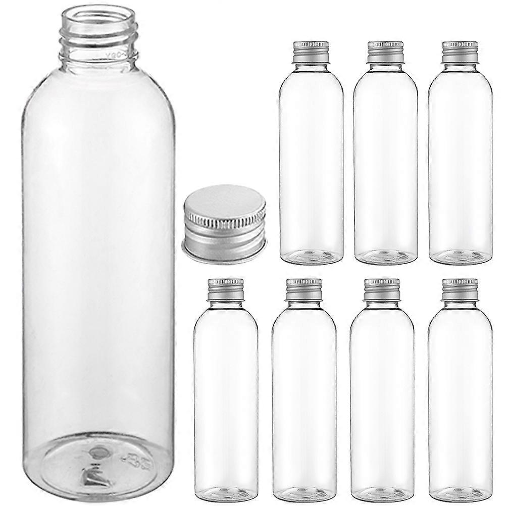 8 stk Tetningsjuiceflasker Tomme drikkeflasker Gjennomsiktige juiceflasker Klare flasker