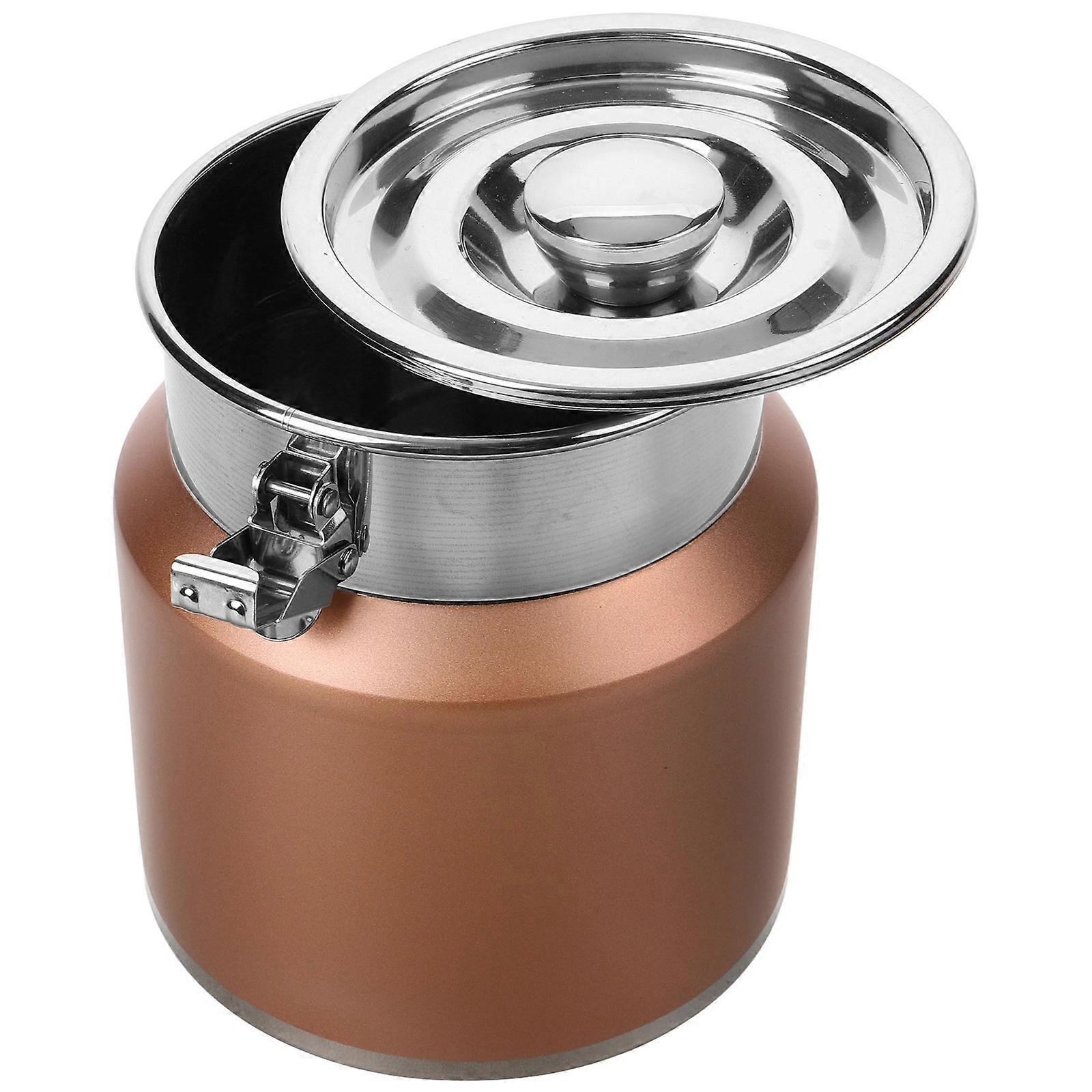 Milk Storage Bucket Country Style Design Easy Clean Surface Households 2.5L Capacity 1Pcs