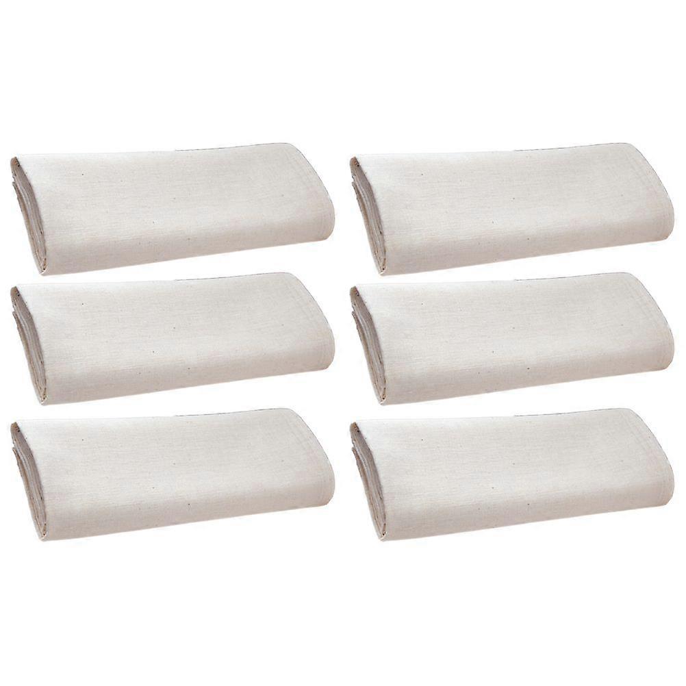 6pcs Cheesecloth Unbleached Cotton Fabric Ultra Fine Cheesecloth Filter Pad Fine Reusable Strainer for Cooking Strainer Squeezing Juice