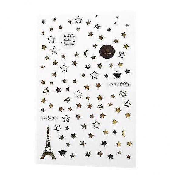 6X Eiffel Tower Stars Mixed Decorative Diary Notebook Decor Scrapbook Stickers