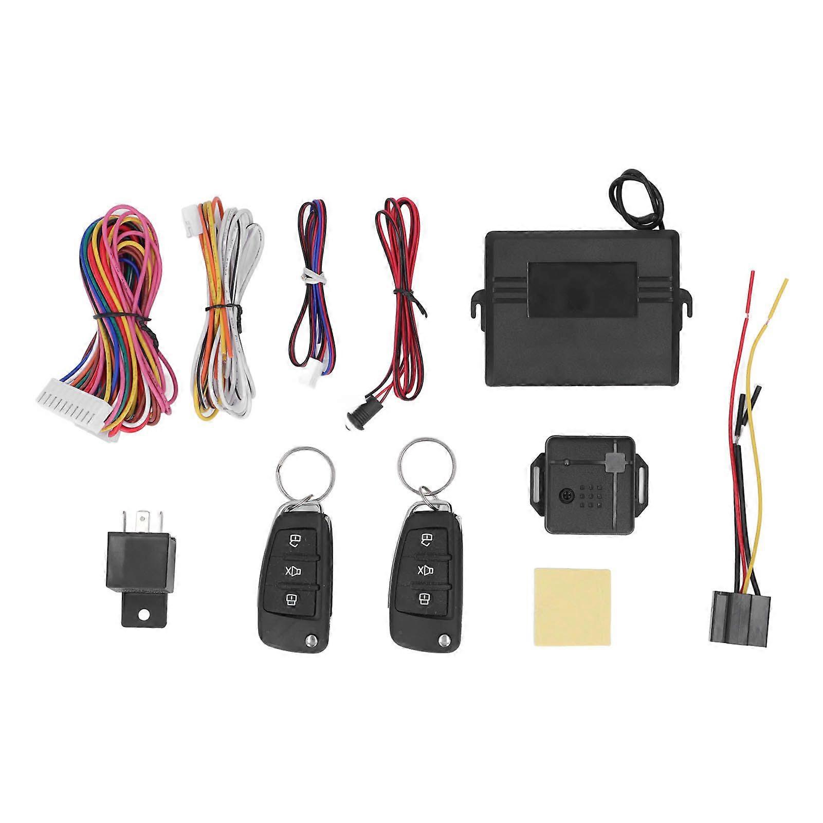 remote start stop car alarm system 12V universal petrol