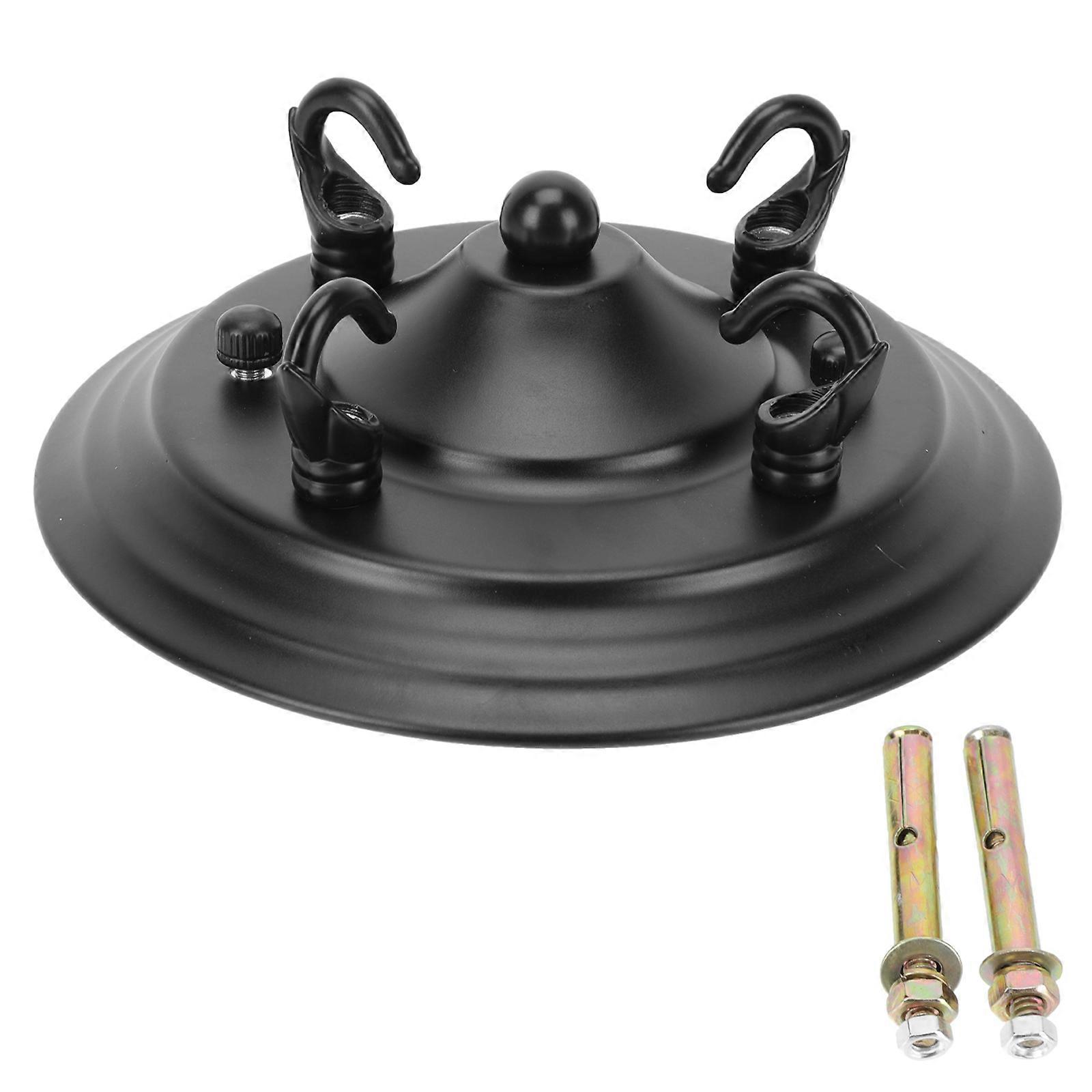 Chandelier Ceiling Hook Plate for Practical Lamp Holder 1Pcs Black