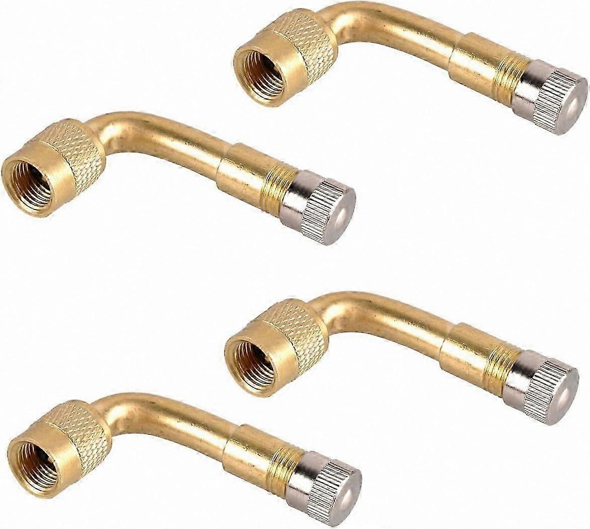 Brass 90 Degree Elbow Tire Valve Extender Adapter for Schrader Valves