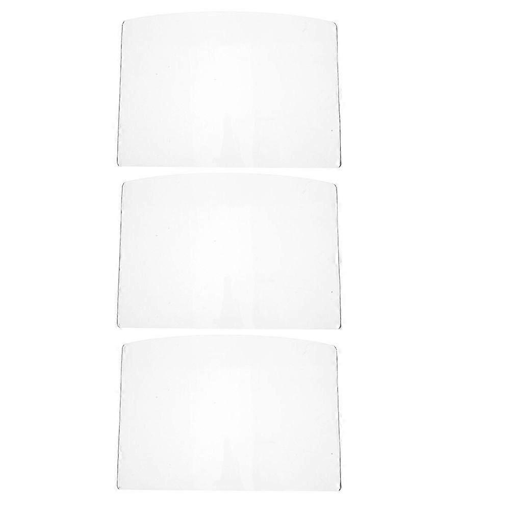 3pcs Sandblasting Hood Lens Dust Protection Lens Part Comfortable Fit Sandblasting Hoods Replacement Lens Protective Lens Sandblasting Hood Protector