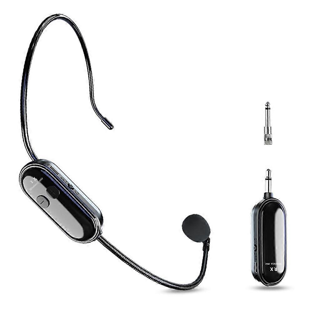 2.4G Wireless Microphone Headset with Range, Handheld and Headband Microphone, Dual Mode for Teacher and Fitness Trainer