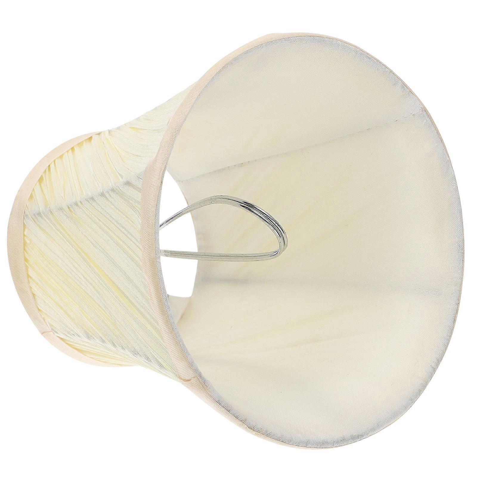 2pcs Cloth Lampshade Home Hotel Table Lampshade Chic Light Accessory (Yellow)