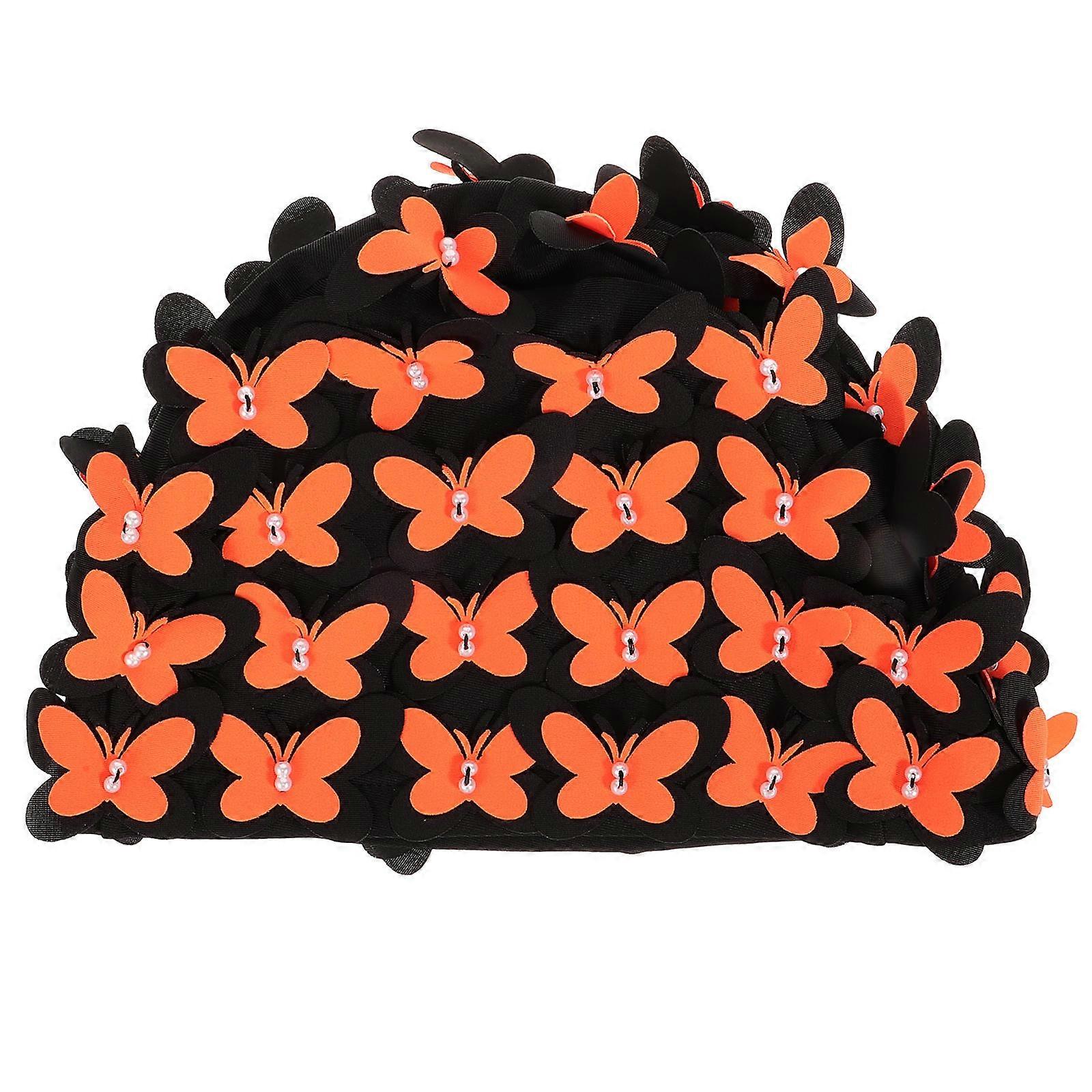 Durable Swimming Cap Long Hair Protection For Swimming Spa Bathing Stylish Design 1Pack