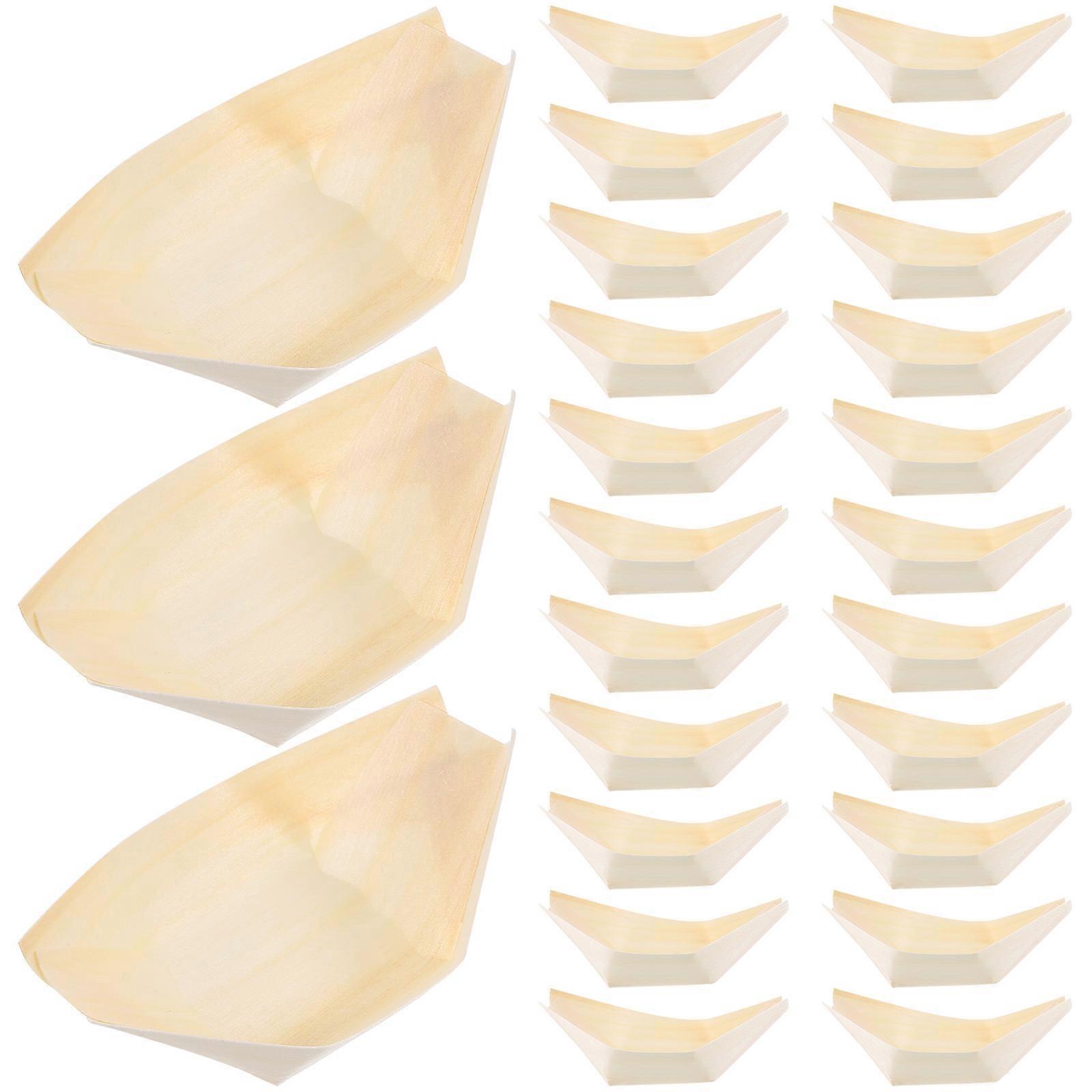 Sushi Boat 100Pcs Mini Appetizer Boats Perfect For Candy Storage And Snack Container With Boat Shape Design