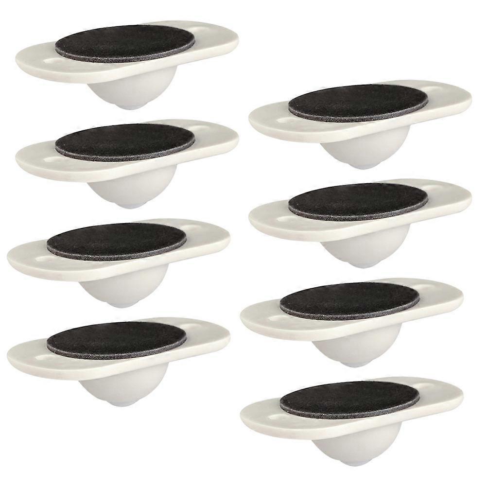 8Pcs Mini Glue Casters For Storage Box Simple Design 4.5X2.8CM Easy To Move