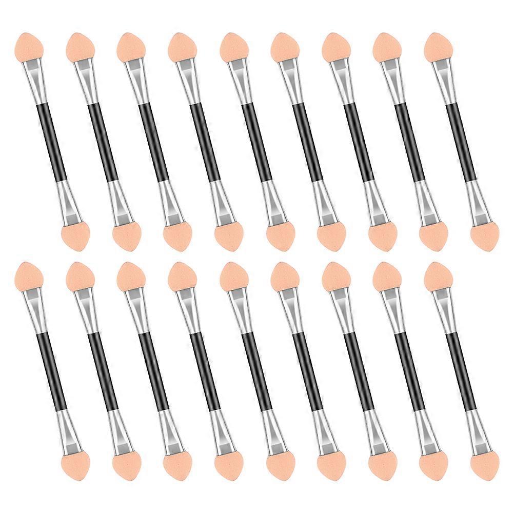 Double-End Sponge Eyeshadow Brush Kit for Makeup Use 50Pcs in Pink