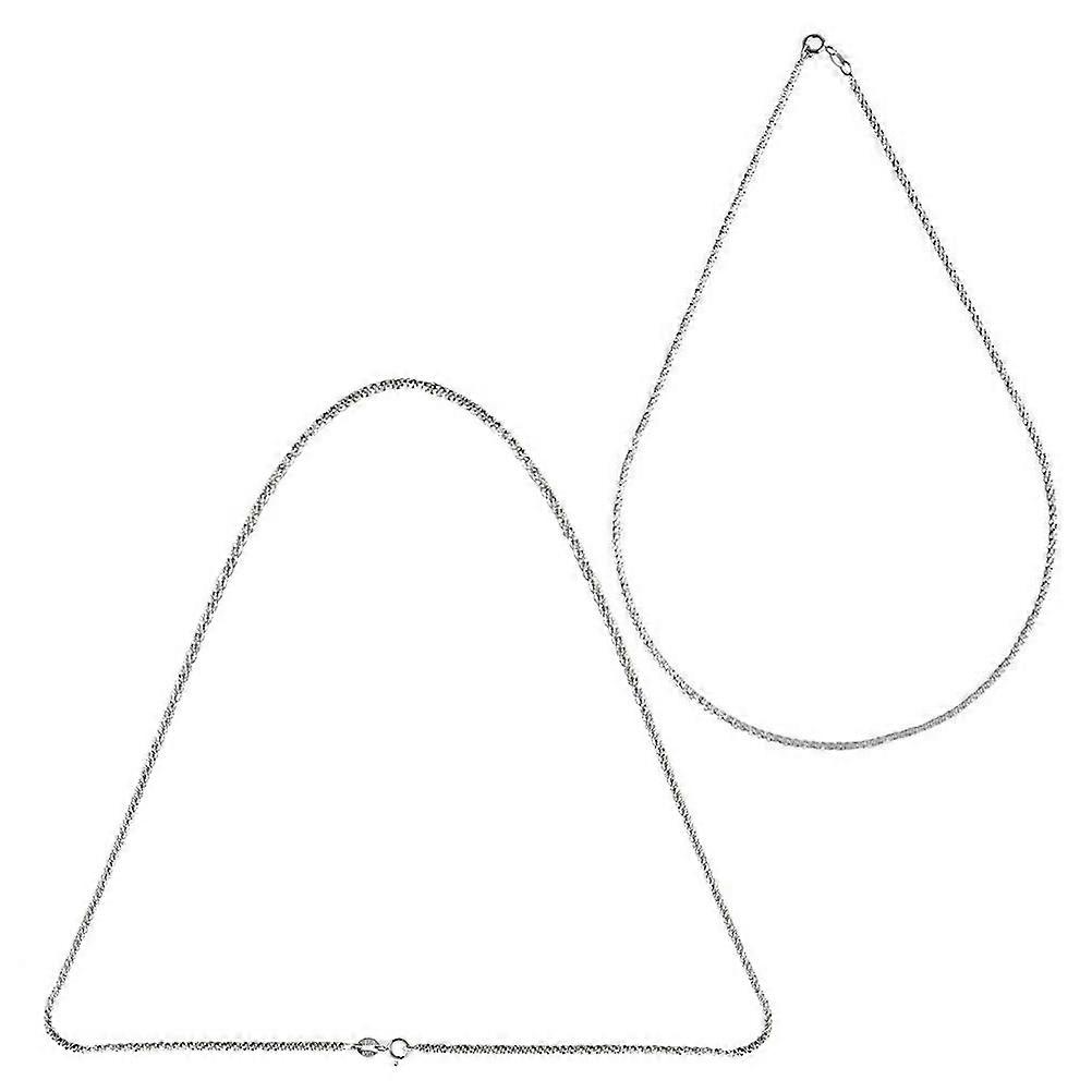 Sparkling Clavicle Chain Necklace for Women Made with 925 Silver Material Lightweight Comfortable and Elegant Design 2pcs
