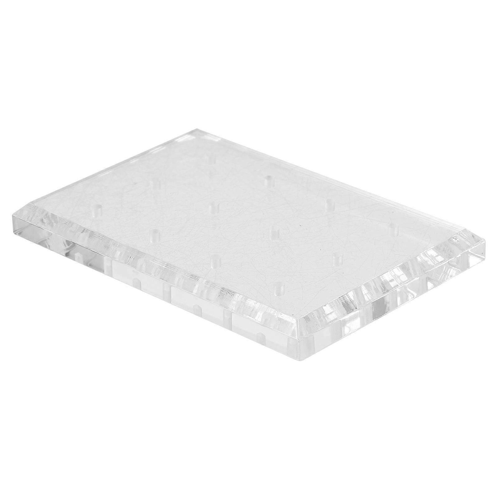 Nail Drill Bit Display Rack with Acrylic Base for Organized Storage and Decoration Transparent