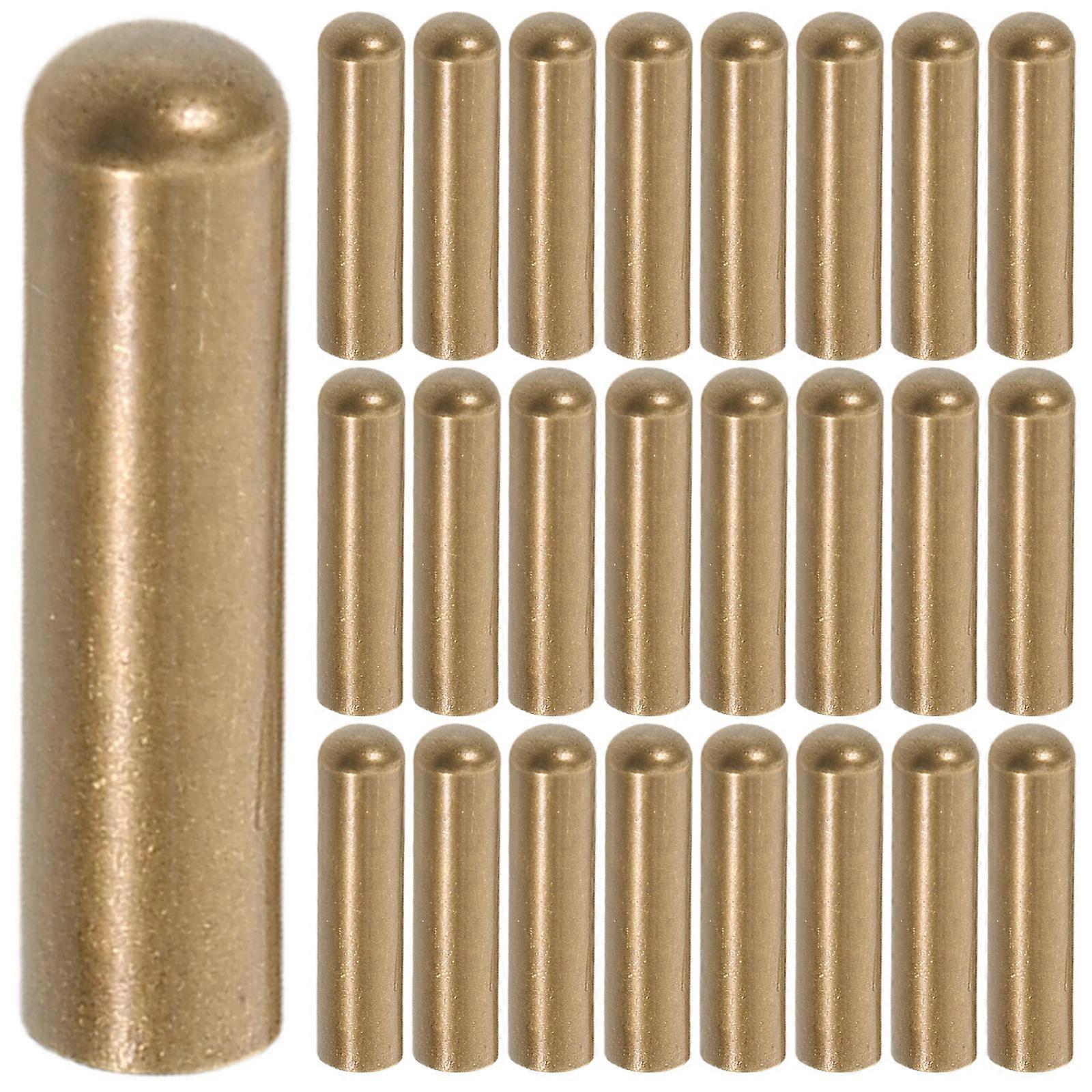 50Pcs Metal DIY Shoelaces Repair Tips Round Head For Everyday Use In Dark Brown Durable Design