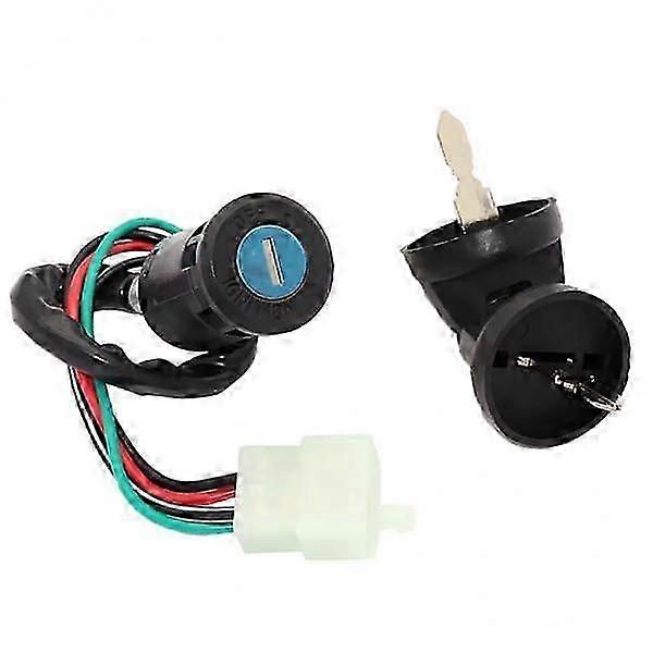 2x 4 Pin Wire Ignition Key Switch for Chinese Quad 4 Wheeler ATV Go Kart TAOTAO