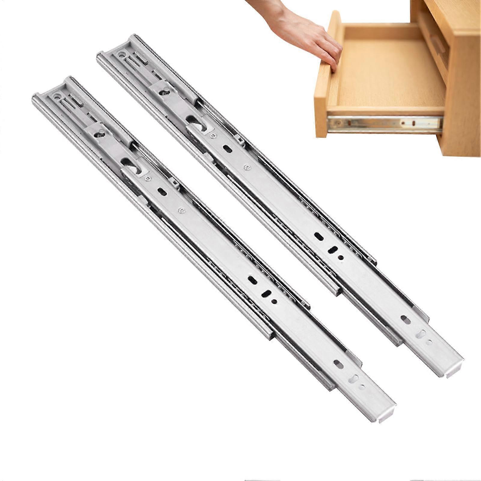 Drawer slide rails, bottom drawer rails – stainless steel drawer rails, softclosing drawer slides, cabinet drawer rails for bottom mounting 18