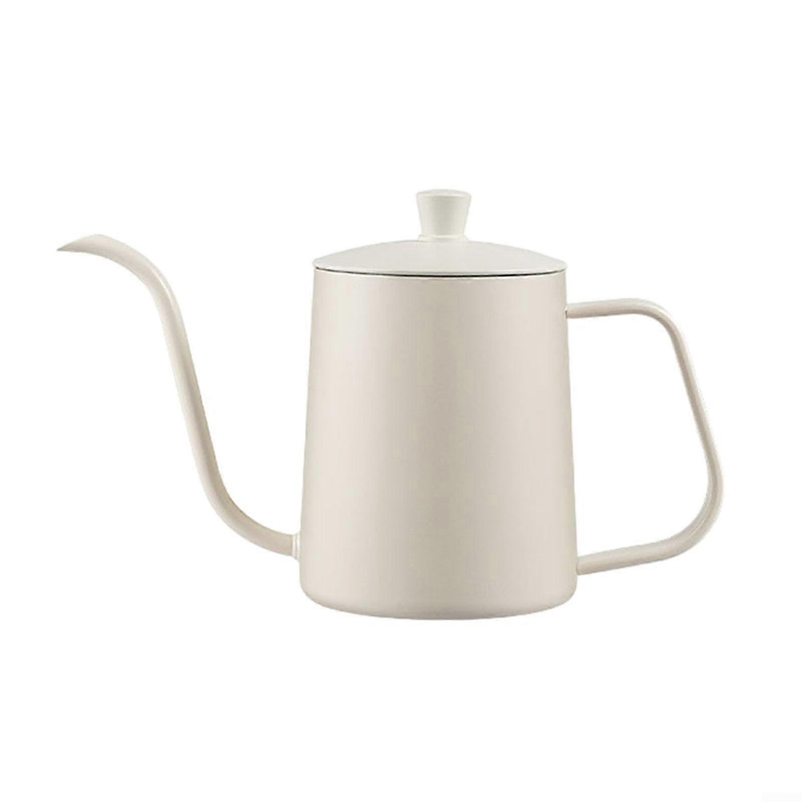Swanneck electric kettle, stainless steel, 350600 ml, with ergonomic antiscalding handle for controlled coffee brewing (3500 ml graduated lid)