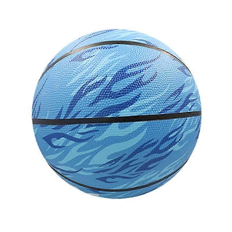 Size 4 Flame Blue Basketball for Children's Competition Training