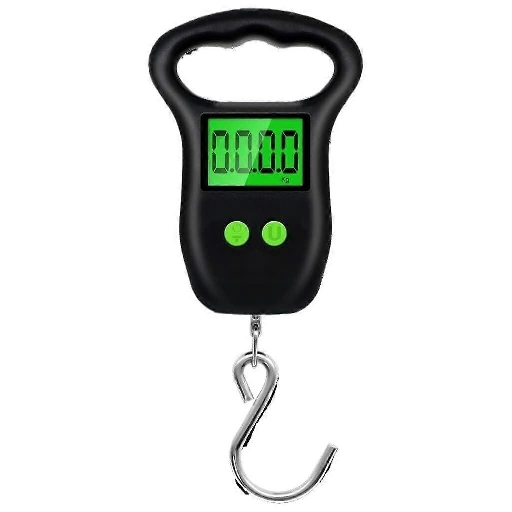 Portable luggage scale  50kg/10g accuracy  LCD backlight  hook design