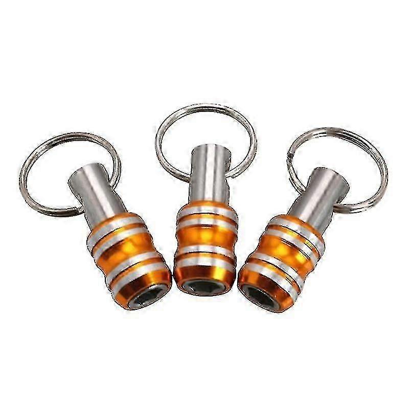 Compact Hex Shank Screwdriver Set with Keychain (3 Pieces)