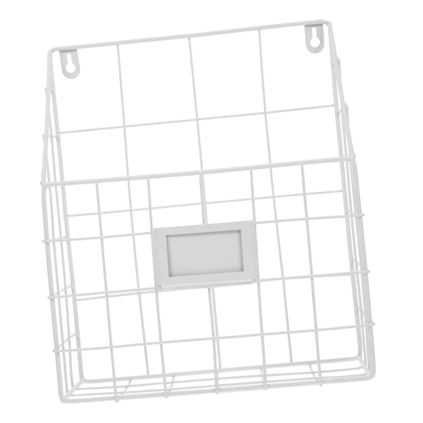 Wall-Mounted Magazine Holder Stylish Space-Saving Organizer for Office and Bathroom with Invisible Nails Easy Installation