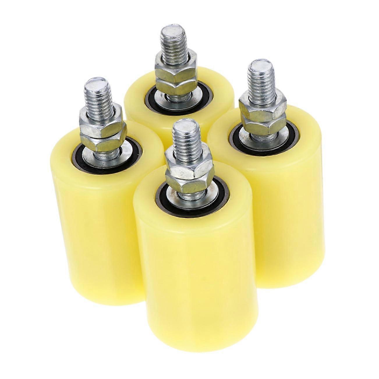 Heavy-Duty Nylon Sliding Door Rollers 4-Pack, Quiet and Durable Replacement Parts for Robust Sliding Doors and Tracks