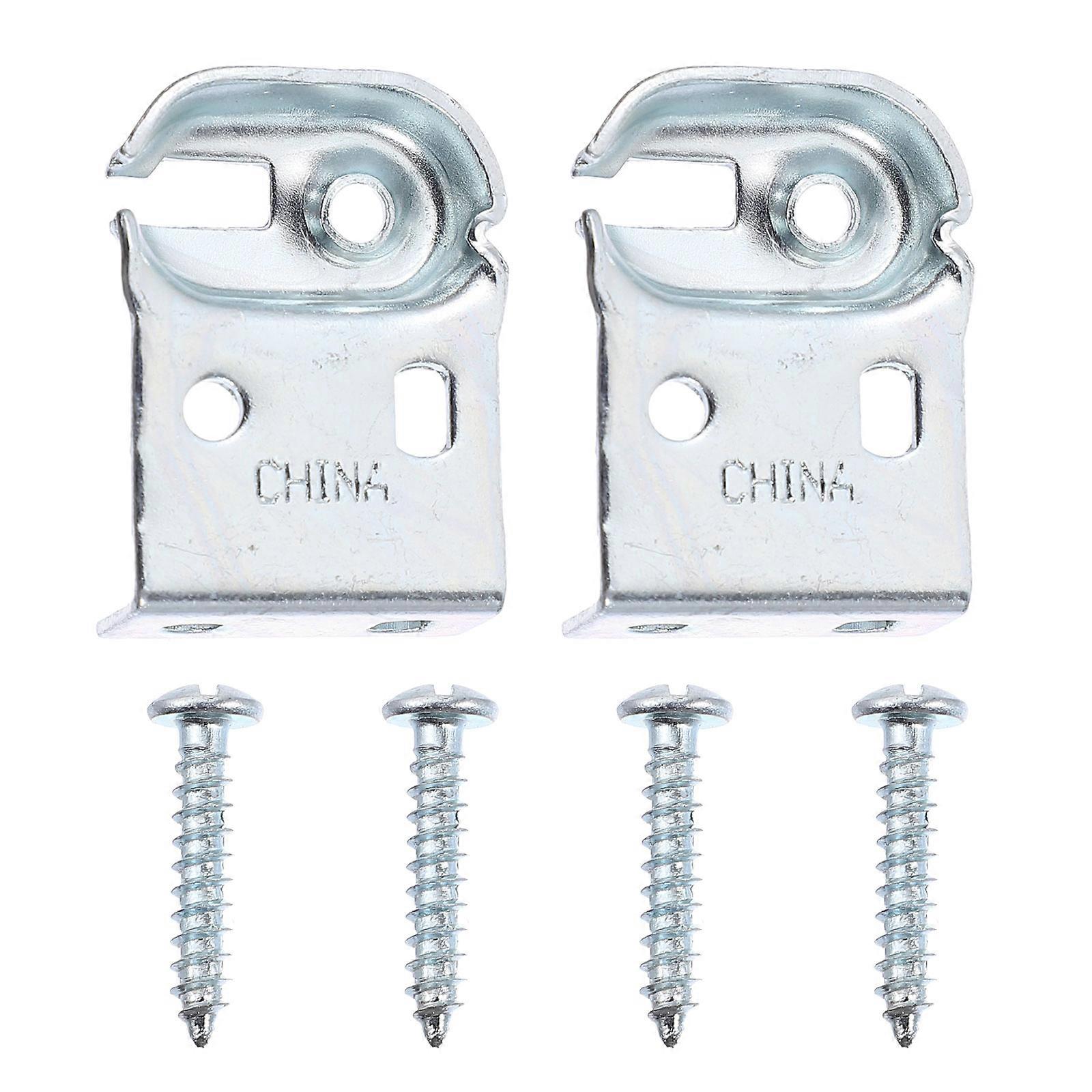 Blind Brackets Metal 1 Pair Roller Blind Accessories Square Mounting Fittings in Silver