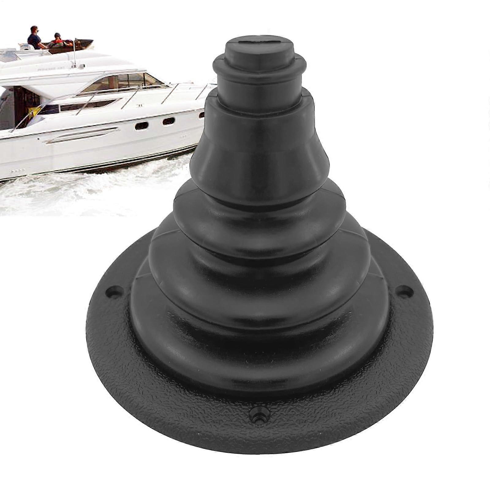 Well Rigging Cable Boot - Black Marine Transom Rigging Steering Shift Hole Cover for Engine Rigging Accessories