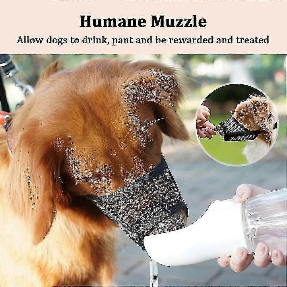 Breathable Soft Mesh Dog Muzzle Adjustable for Small to Medium Breeds