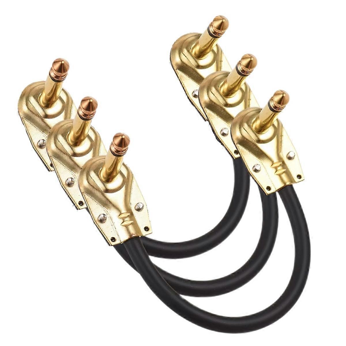 3Pack Guitar Jumper Cable 6.35 Guitar Cable Effect Cable