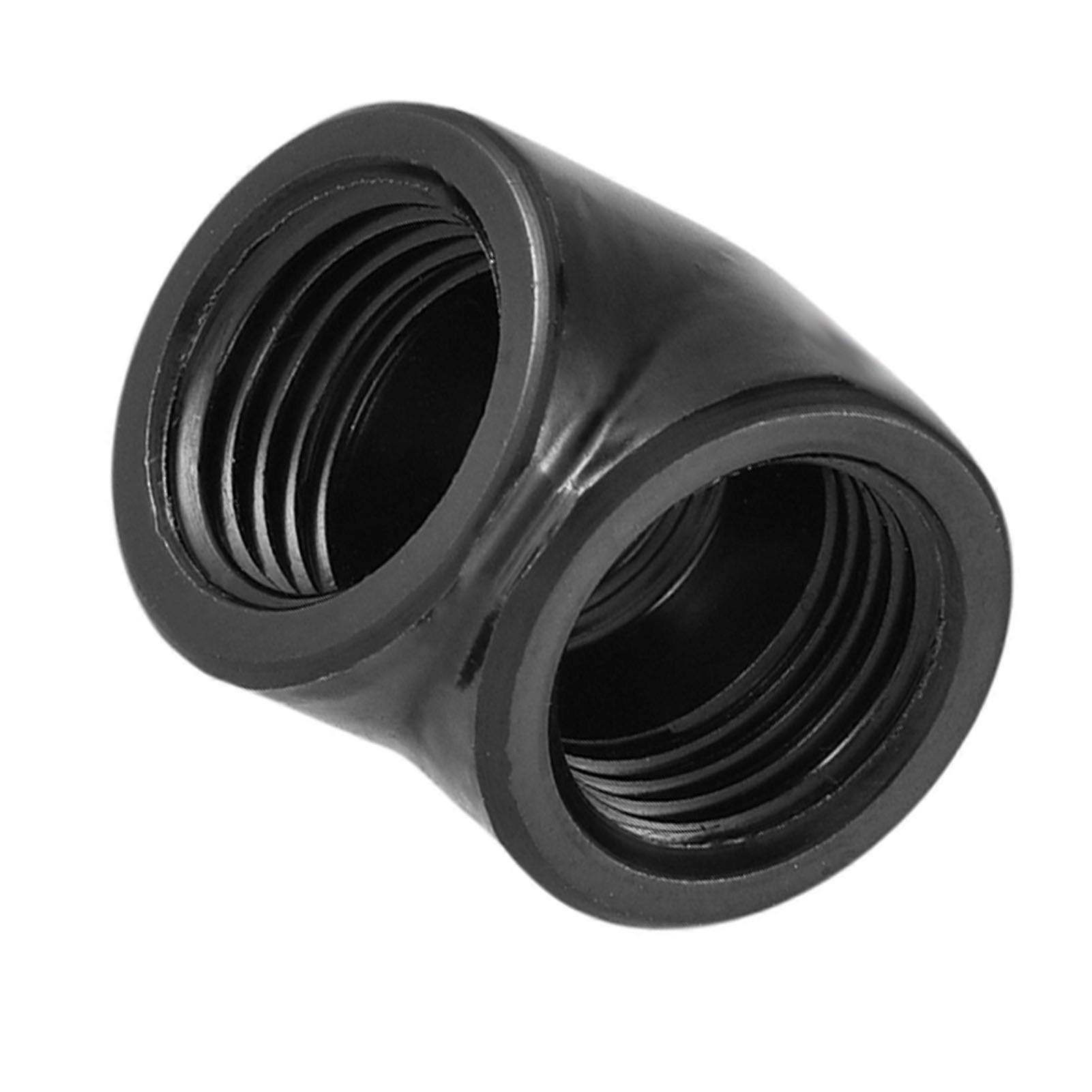 2 pcs G1/4 Black 90 Degree Brass Fitting Adapter for Water Cooling