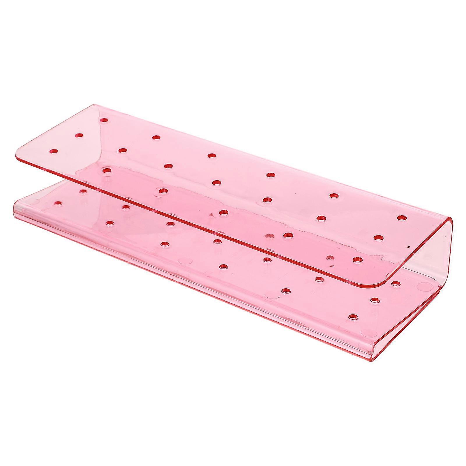 Lollipop Holder Rectangular Shape Wedding Pink Pp Material for Candy Storage 1Pcs