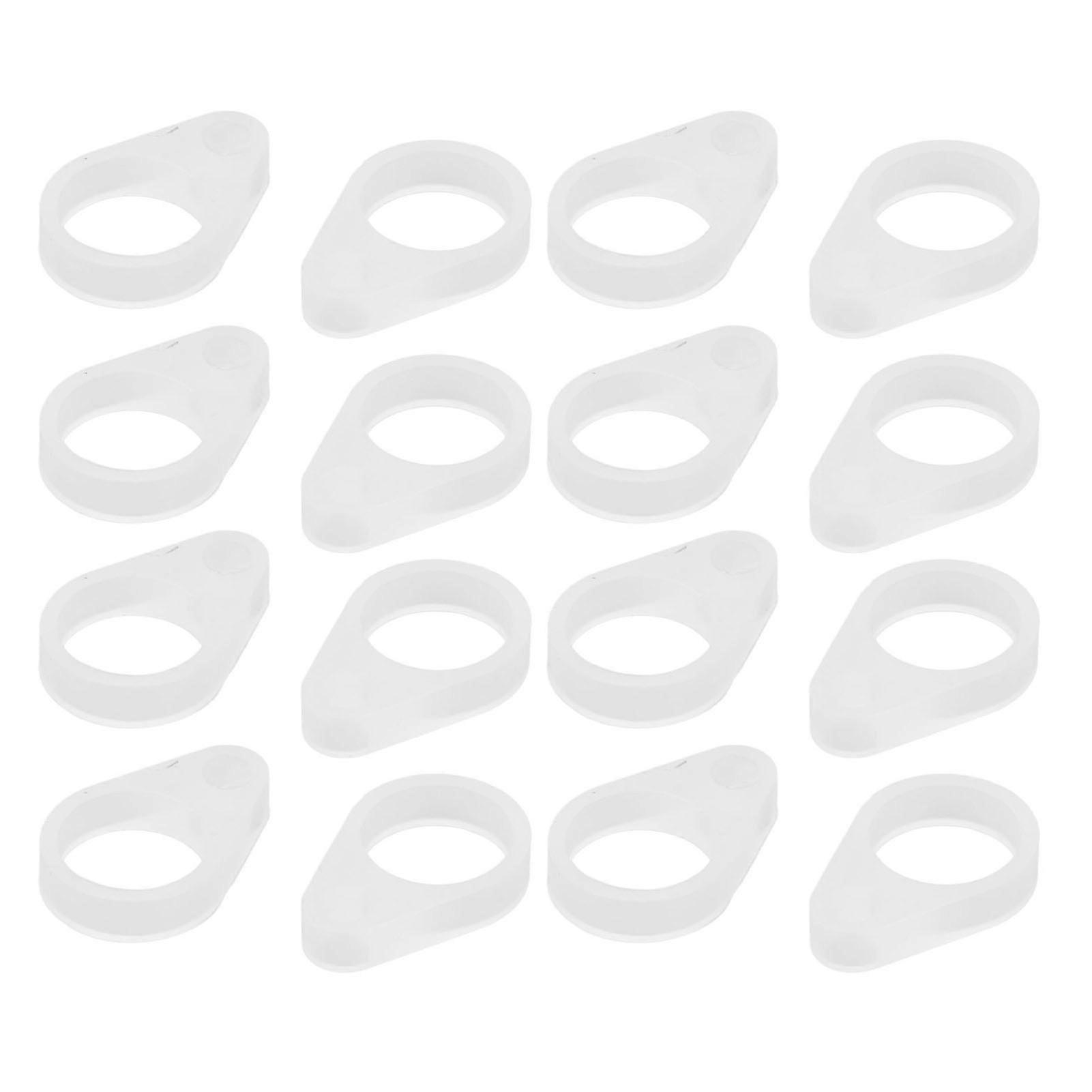 50Pcs Large Silicone Hearing Aid Loops Flexible Replacement Clips