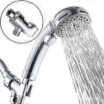 push button hand shower Multi-function pressurized shower nozzle for bathroom, (shower + arm holder)