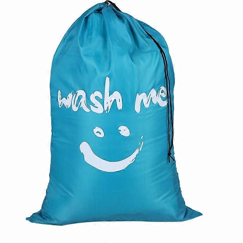 Dirty laundry bag storage bag drawstring 70_x_100cm (sky blue)