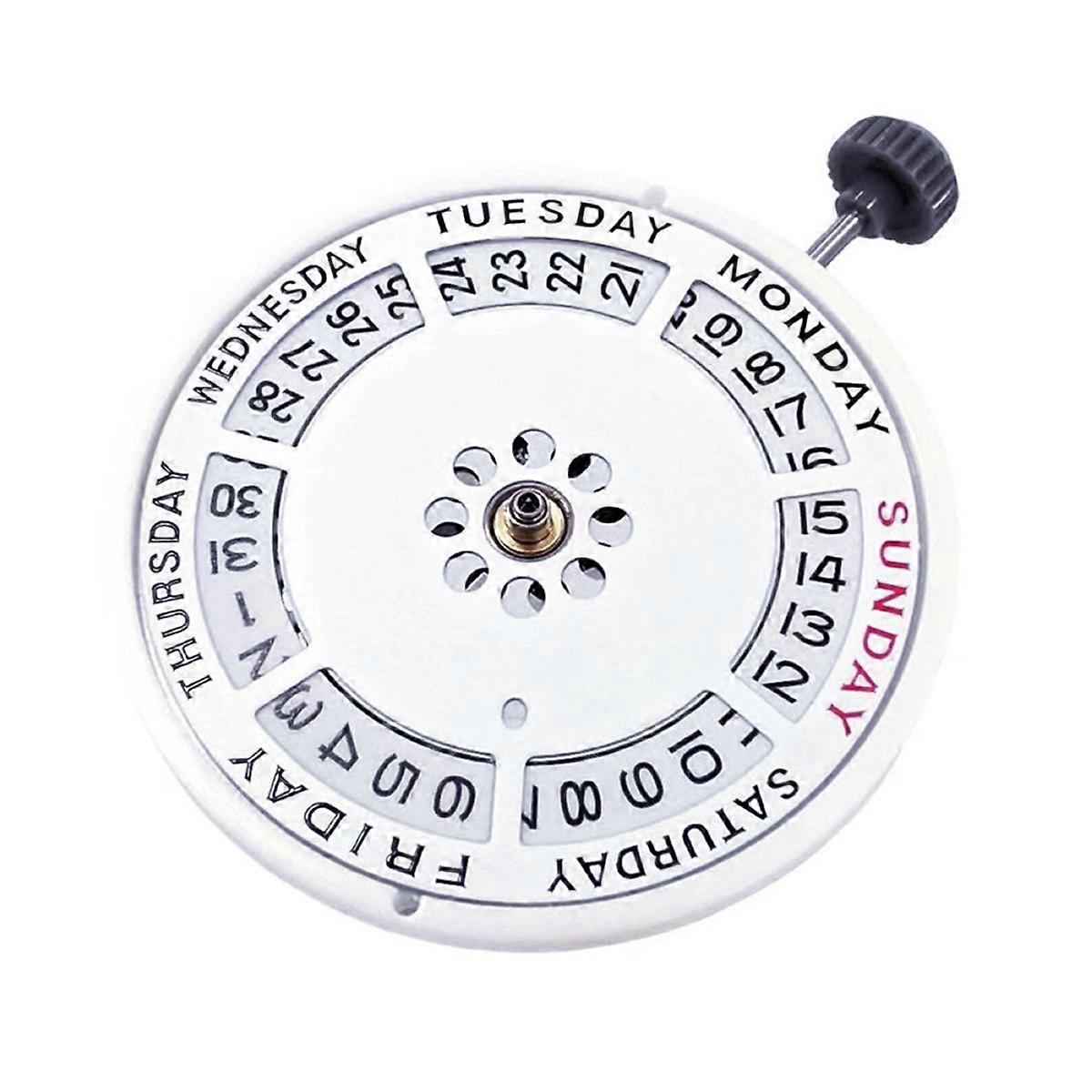 8285 Automatic Mechanical Movement Day Date Watch Mechanism with Week At 12:00/Date At 3:00 O'Clock