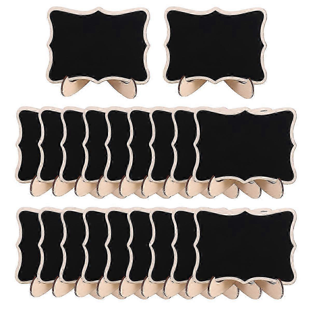Mini Chalkboard Sign, Pack of 20, Ideal for Weddings, Birthday Parties, and Message Display