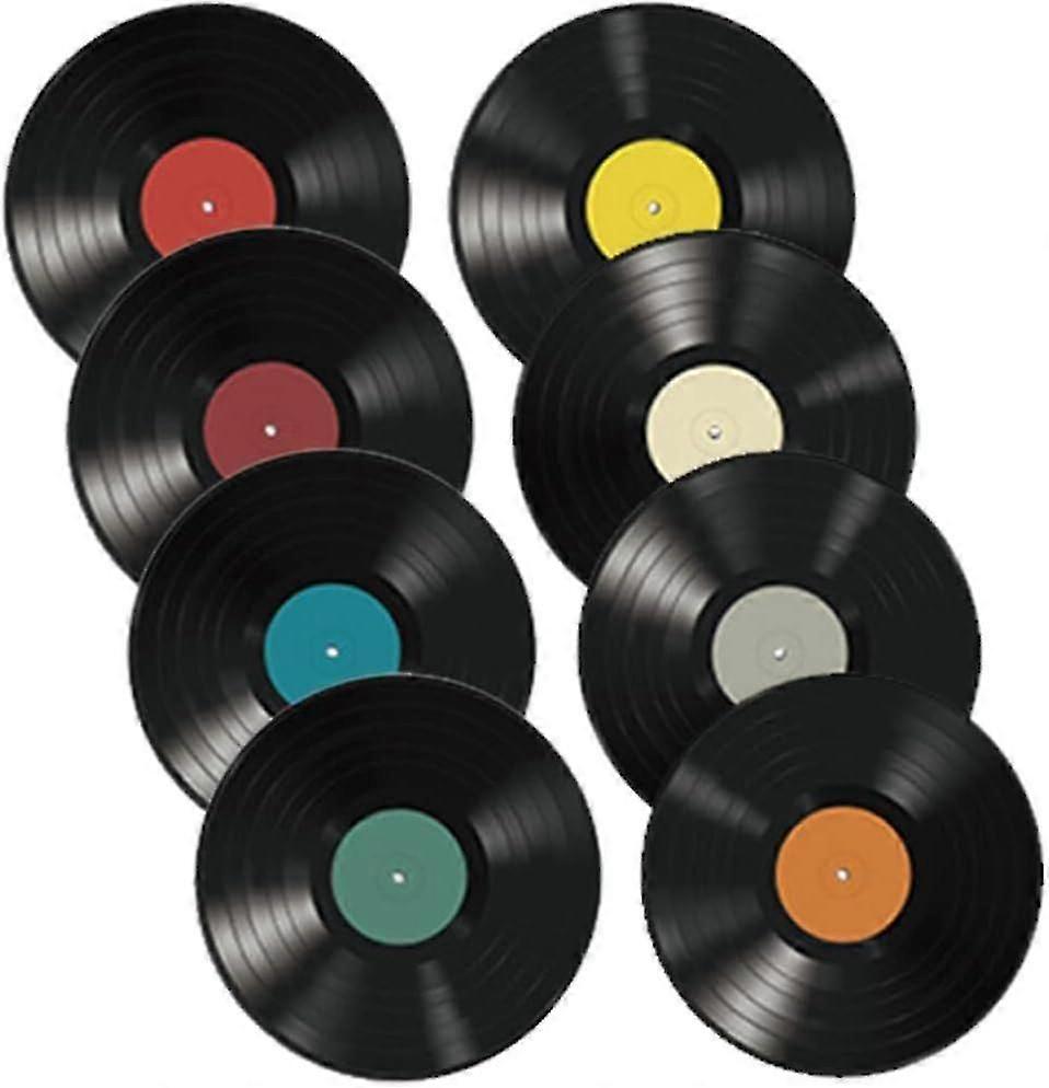 8 stk. vinylplater til veggdekorasjon