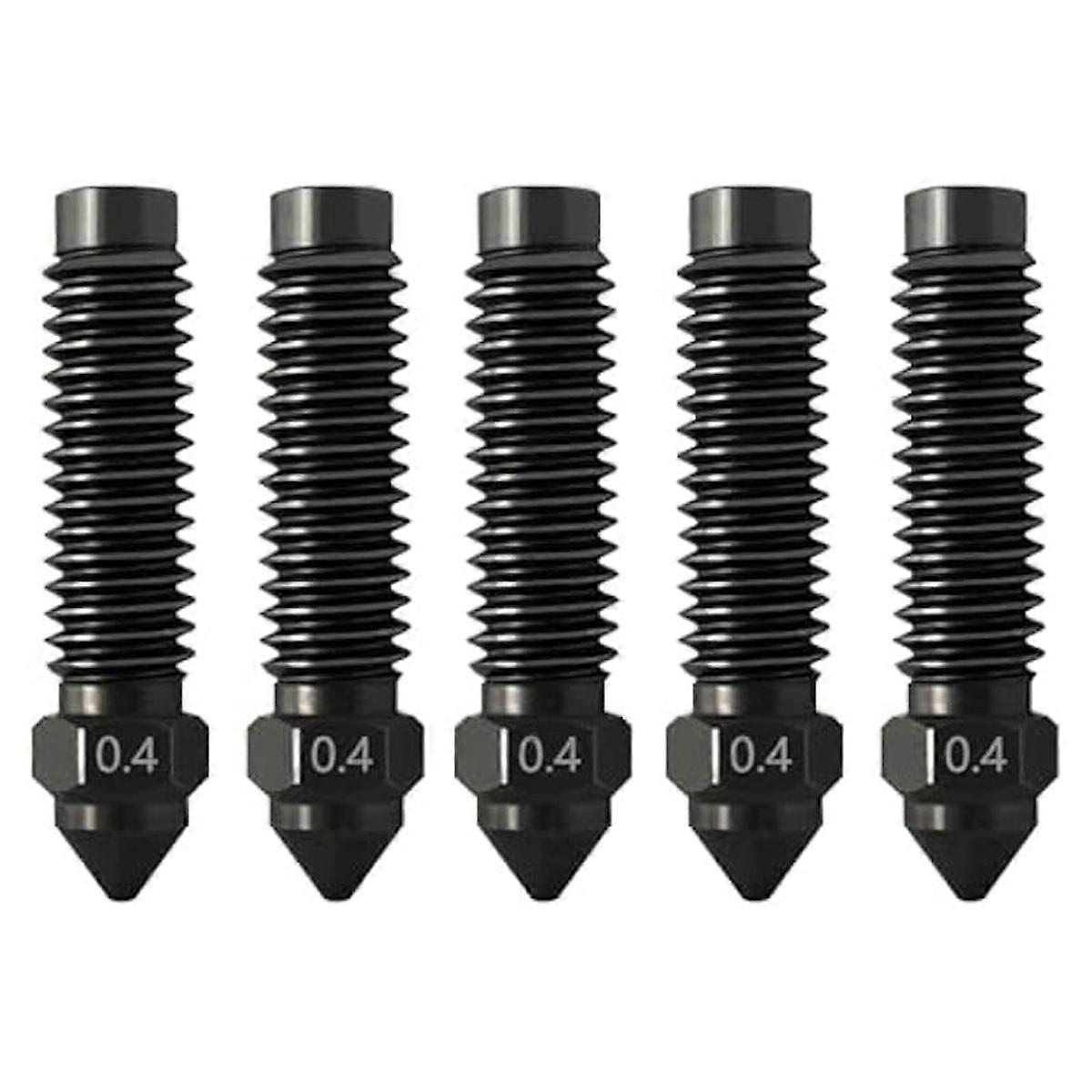 5pcs for Centauri Carbon High-Speed Hardened Steel Nozzle 0.4MM Nozzle for Carbon 3D Printer Accessories
